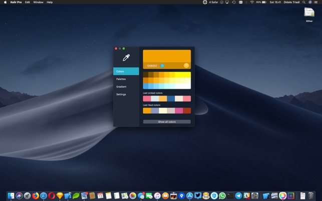 Capturez les couleurs depuis un logiciel sur Mac OSX Capturez les couleurs depuis un logiciel sur Mac OSX