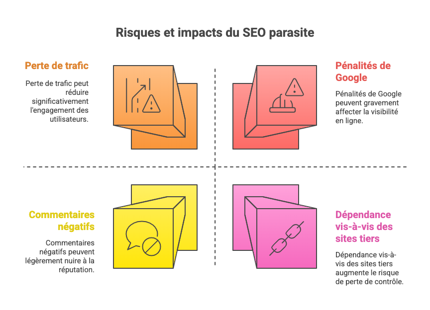 Risques et impacts du SEO parasite